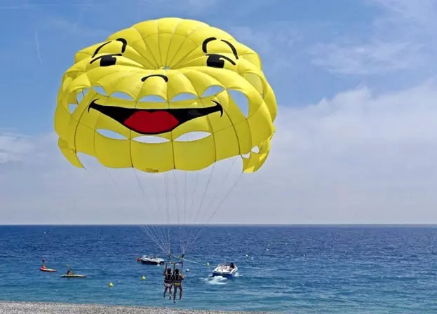 Parasailing at Villefranche-sur-Mer